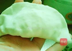 韭菜香干鸡蛋素馅饼的做法图解7