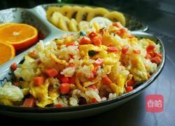 火腿肠蛋炒饭的做法图解12