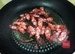 荷兰豆炒腊肠的做法图解4