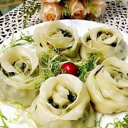 韭菜虾仁玫瑰花煎饺#年夜饭的做法[图]
