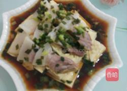 咸肉蒸白豆腐干的做法图解3