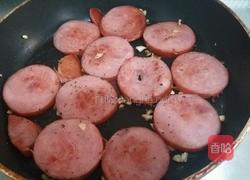 香蒜煎烟熏火腿的做法图解6