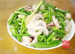 蒜薹炒八带的做法图解7