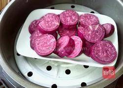 紫薯糯米芝麻球的做法图解2