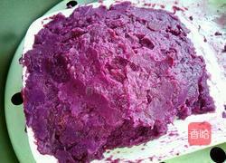 紫薯糯米芝麻球的做法图解4
