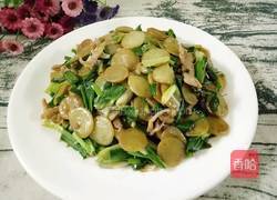 青蒜肉丝炒绿豆饼的做法图解2