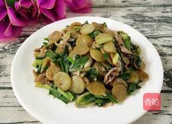 青蒜肉丝炒绿豆饼的做法图解9