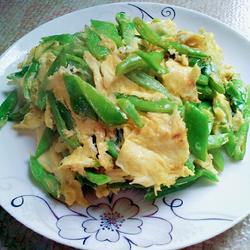 扁豆炒蛋的做法[图]