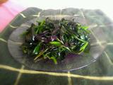 辣椒炒紫背菜的做法[图]