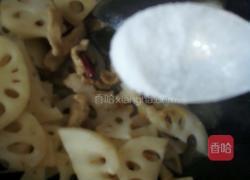 莲藕炒肉的做法图解7