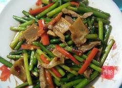 腊肉蒜苔的做法图解6