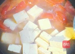 番茄豆腐汤的做法图解4