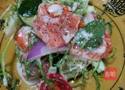 三文鱼蔬菜沙拉的做法图解8