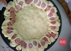 火腿玉米蔬菜披萨的做法图解9