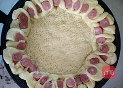 火腿玉米蔬菜披萨的做法图解10