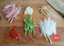 肉炒酸萝卜的做法图解3