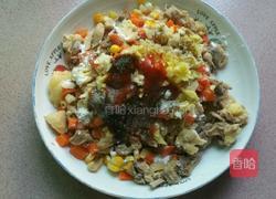 南瓜鸡肉盅的做法图解8