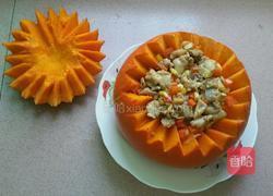 南瓜鸡肉盅的做法图解9