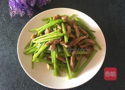 芦蒿炒肉丝的做法图解7