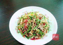 线椒炒肉丝的做法图解13