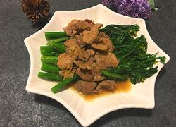 瘦肉炒菜心