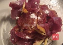 瘦肉炒菜心的做法图解1