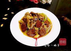 腊肠炒蘑菇的做法图解10