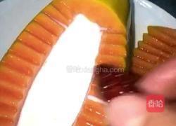 木瓜纯牛奶的做法图解2