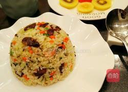香肠雪菜炒饭的做法图解10