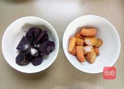 水晶双薯糯米饼的做法图解2