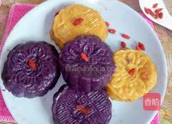 水晶双薯糯米饼的做法图解12