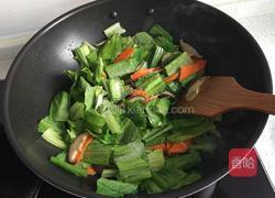 香菇炒油麦菜的做法图解7