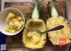 菠萝虾仁蛋炒饭的做法图解4