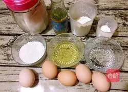 Coconut chiffon cake (eight-inch) recipe 1