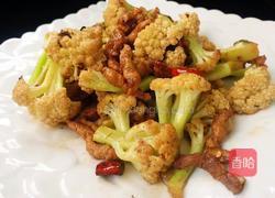 干锅肉丝菜花的做法图解11