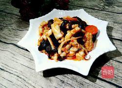 鱿鱼爆海参的做法图解10