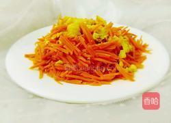 胡萝卜丝炒土鸡蛋的做法图解9