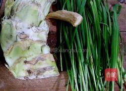 韭菜炒芥菜莴笋的做法图解1