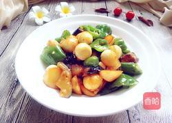 鹌鹑蛋炒地三鲜的做法图解17