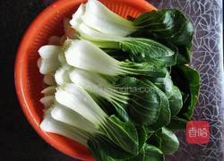 油渣青菜的做法图解1