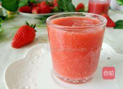 鲜榨草莓汁的做法图解6