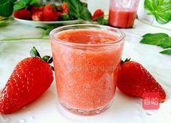 鲜榨草莓汁的做法图解5