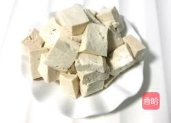 油菜豆腐炒肉的做法图解4