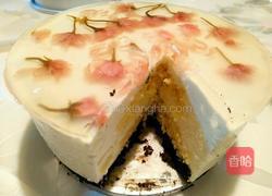 樱花酸奶慕斯蛋糕的做法图解19
