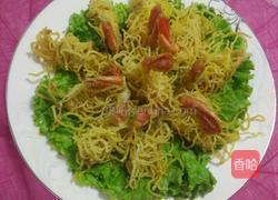 金丝凤尾虾的做法图解8