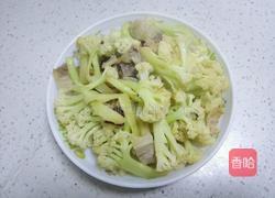 有机花菜炒肉片的做法图解5