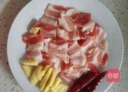 有机花菜炒肉片的做法图解2