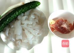 炒黄瓜拉皮的做法图解1