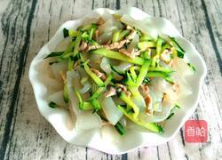 炒黄瓜拉皮的做法图解10