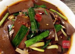青蒜烧鸭血的做法图解8